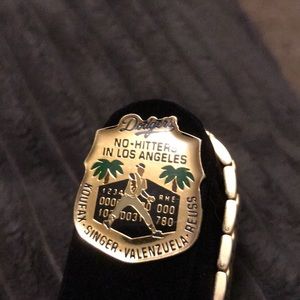 GoldPlated&SliverWristBand&LADodgersPin 1991 #4of6